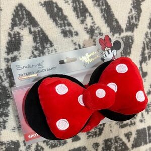 Crème Shop Minnie Mouse 3D Teddy Headband - Red and Black